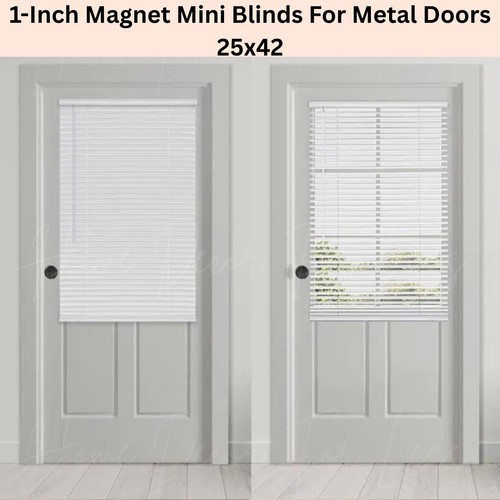 Magnetic blind for steel door - for,